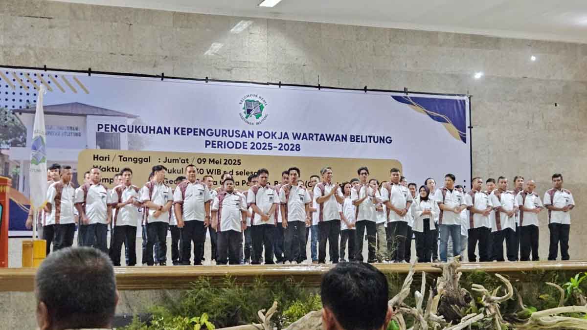 Pengukuhan Pokja Wartawan Belitung 2025–2028: Maknai Angka 9 dan 23 Tahun Perjalanan Sejarah