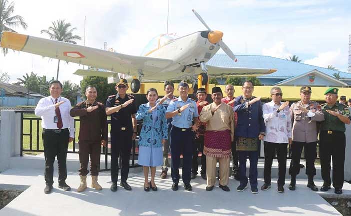 Monumen Pesawat AS-202 Bravo di Lanud H. AS Hanandjoeddin Diresmikan, Ikon Destinasi Wisata Baru Belitung