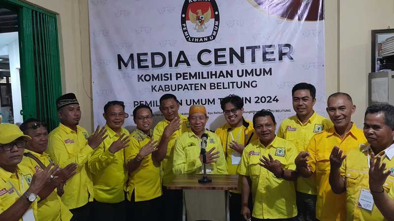 Daftarkan 25 Bacaleg ke KPU, Golkar  Belitung Siap Rebut Posisi Ketua DPRD