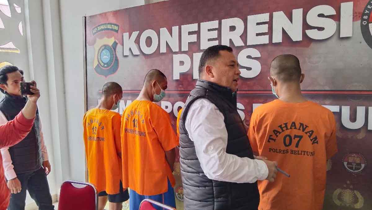 Kadus di Belitung Jadi Tersangka Narkoba, Polisi Tangkap Adik & 2 Rekan