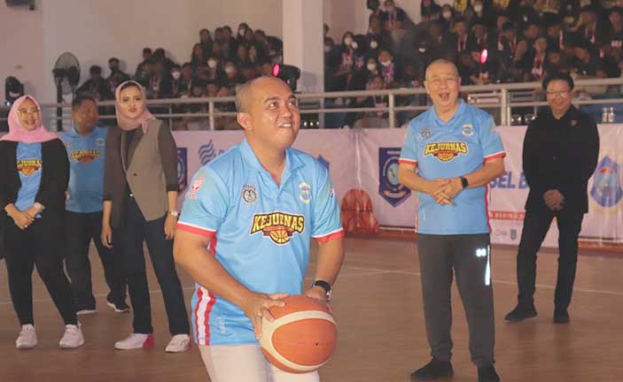 Kejurnas Basket U-15 Perbasi Dibuka, Bukti Kota Pangkalpinang Mampu Gelar Event Nasional