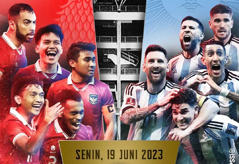 Penjualan Tiket Pertandingan Indonesia Argentina Mulai 5 Juni, Harga Mulai Rp600 Ribu