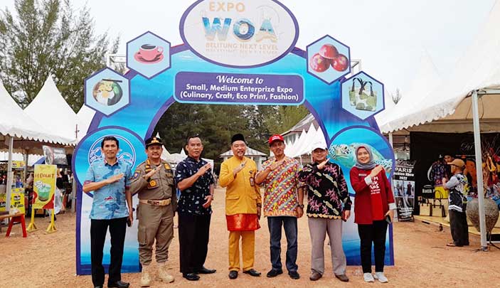 DKUKMPTK Belitung Catat Omset Bazar WOA 2022 Capai Rp 128 Juta