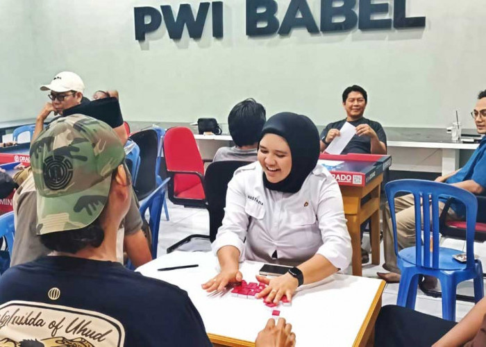 16 Tim Wartawan Adu Strategi di Lomba Gaple PWI Babel, Hadiahnya Jutaan Rupiah