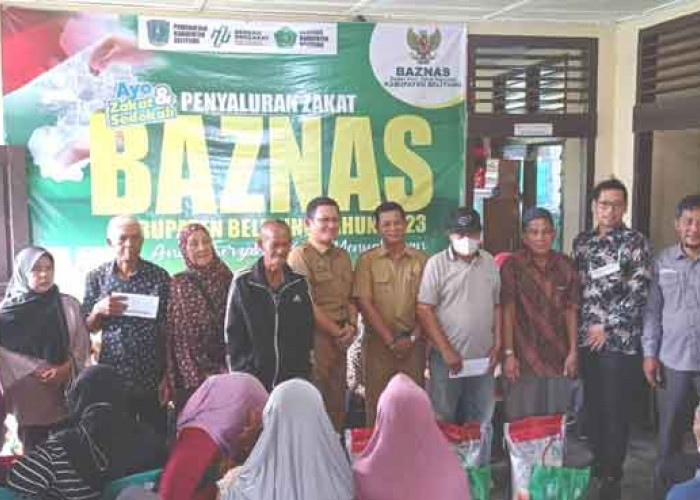 Jelang Ramadan, Baznas Belitung Salurkan Bantuan Kepada 130 Mustahik