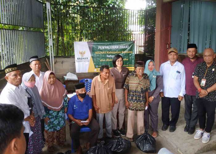Baznas Belitung Kembali Salurkan Zakat, Kali Ini Kepada Masyarakat di Tiga Desa 