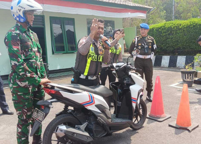 Cegah Kecelakaan, Prajurit Yonif Satam dan Kodim 0414 Belitung Dibekali Safety Riding