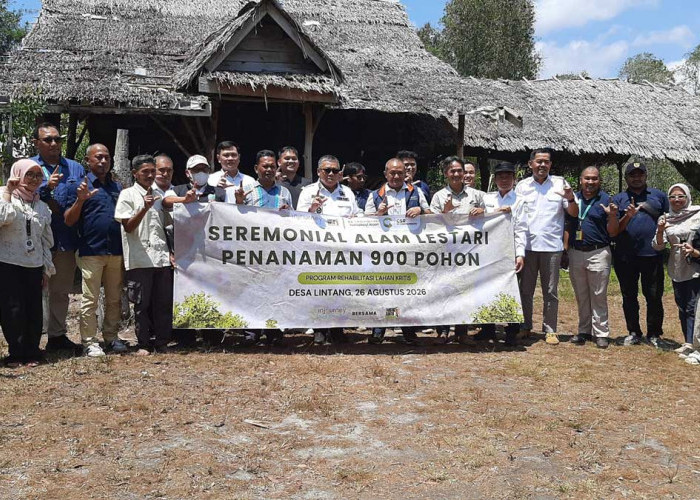 Yayasan Tarsius Center Indonesia Perkuat Pelestarian Geosite Tebat Rasau Lewat Penanaman 900 Pohon