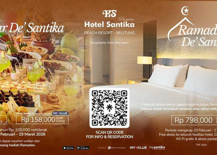 Bukber Rasa Liburan! Promo Iftar Hotel Santika Belitung, Ngabuburit Seru di Tepi Pantai