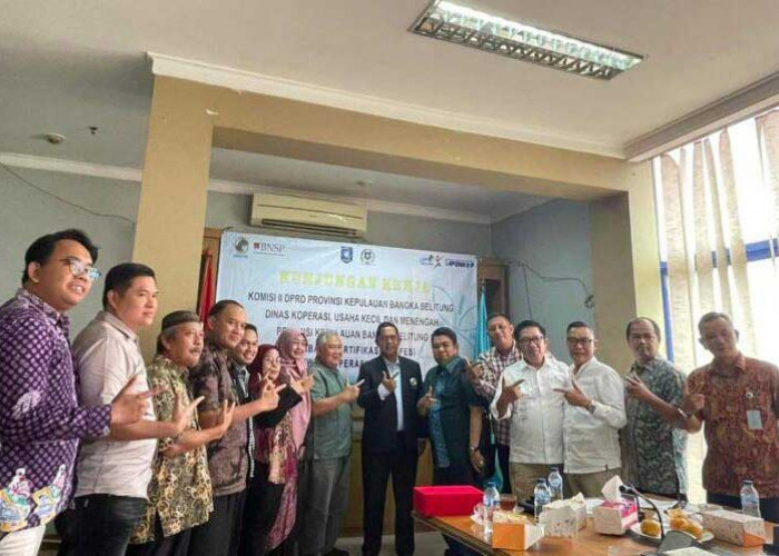   Majukan Koperasi di Bangka Belitung, Komisi II DPRD Konsultasi LSP Dekopin