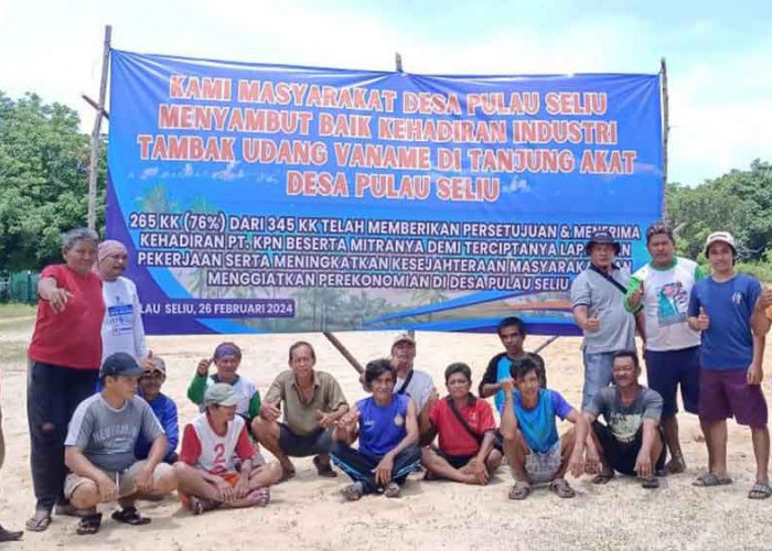 Pro Kontra Pembangunan Tambak Udang di Pulau Seliu, Setelah Petisi Penolakan Kini Muncul Spanduk Dukungan