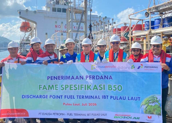 Implementasi B50 Dimulai, Elnusa Petrofin Salurkan Perdana Biosolar Industri dari Pulau Laut