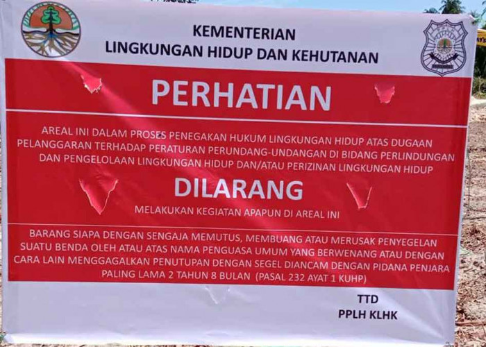 Lokasi Tambak Udang di Pulau Seliu Disegel Gakkum KLHK, Pasca Laporan DPRD Belitung