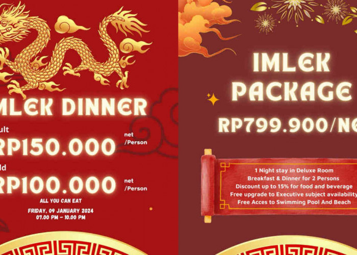 Promo Dinner Imlek 2024, Dafam Belitung Tawarkan Paket Menginap dan Makan Sepuasnya
