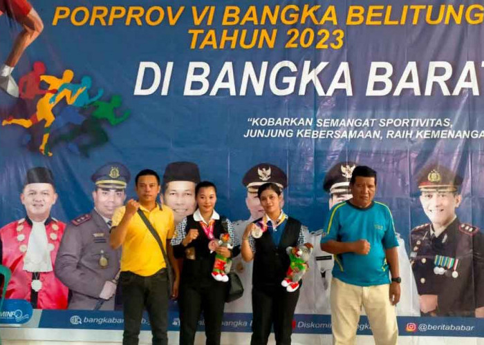 Dua Atlet Biliar Putri Belitung Sumbang Medali Perak di Final Porprov Babel 2023 