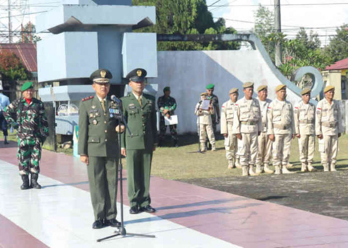Peringatan HUT ke-77, Jajaran TNI di Belitung Gelar Upacara Ziarah Nasional