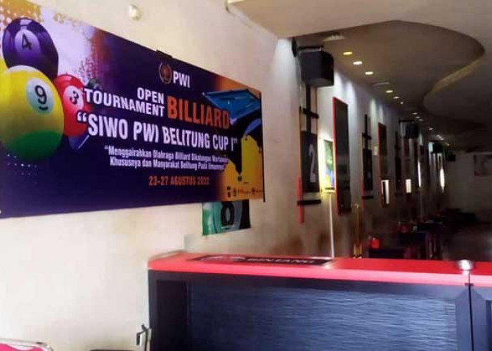 Open Turnamen Billiard Siwo PWI Belitung Digelar