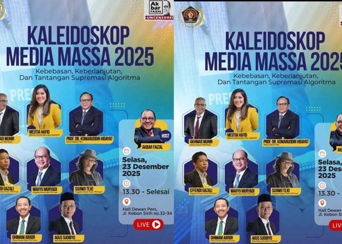 PWI Diskusi Kaleidoskop Media Massa 2025, Bahas Tantangan Jurnalisme di Era Algoritma & AI
