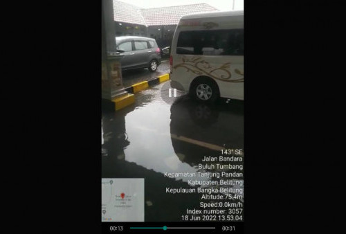 Persiapan G20 Belitung Disambut 'Banjir' di Kawasan Parkir Bandara, Videonya Tersebar