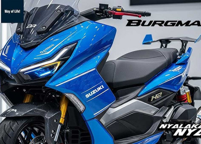 Review Suzuki Burgman 125 ADX Version Maxi Terbaru, Maxi Scooter 125 cc Rasa Moge