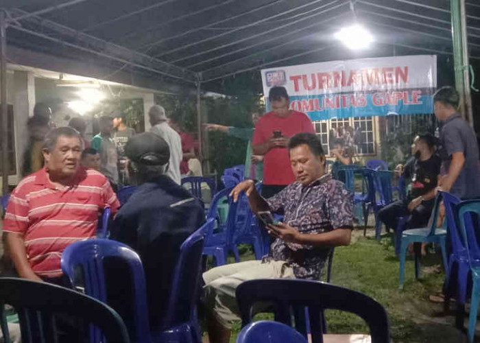 Turnamen Komunitas Gaple Dusun Mekar Jaya Pererat Silaturahmi Warga