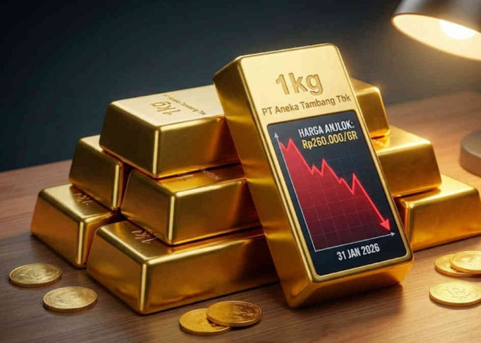 Harga Emas Antam Hari Ini 31 Januari 2026 Anjlok, Terparah dalam Sejarah!