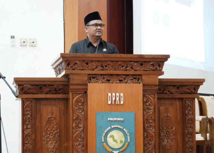 Ketua Fraksi Gerindra DPRD Babel Sampaikan Pendapat Akhir Terhadap Raperda Perubahan APBD 2022