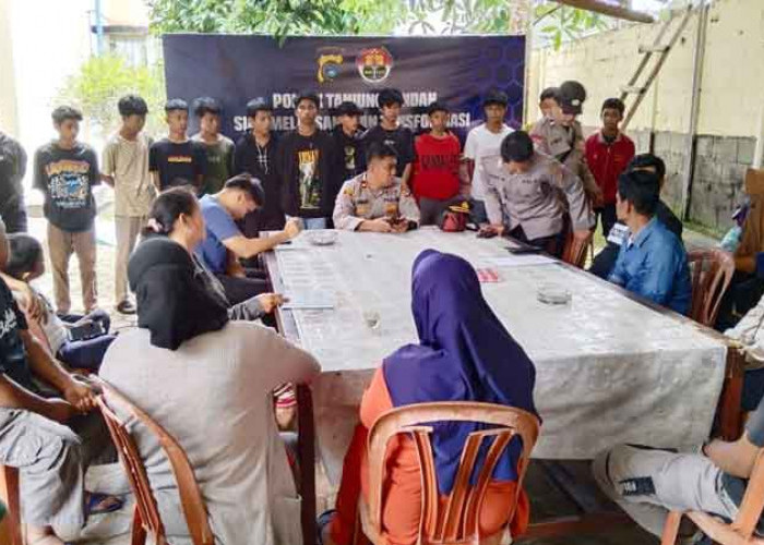 Seminggu 2 Kali 'Perang Sarung', Libatkan Belasan Remaja, Polsek Tanjungpandan Lakukan Pencegahan