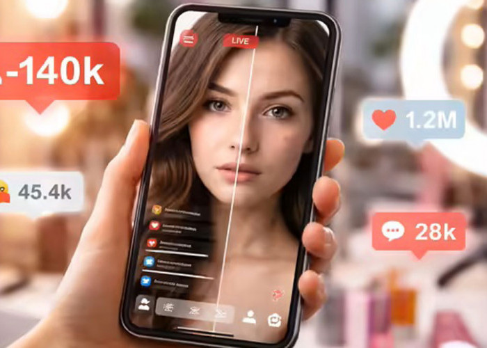 Viral! Influencer Kehilangan 140 Ribu Followers usai Beauty Filter Mati Saat Live