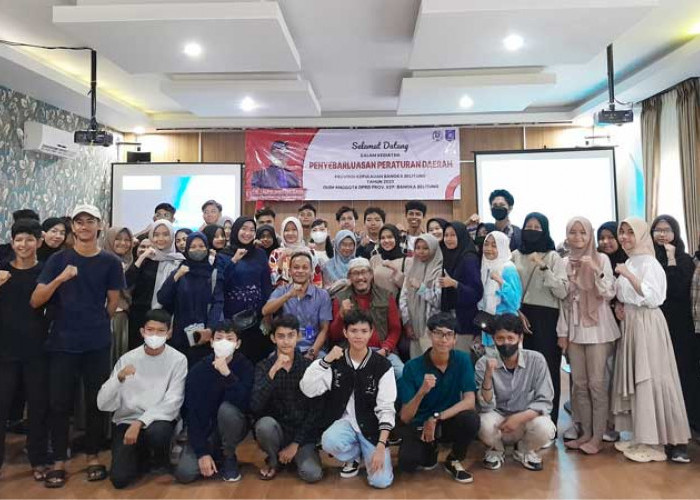 Taufik Mardin Sebarluaskan Perda Keolahragaan Babel di Hadapan Pemuda Belitung 