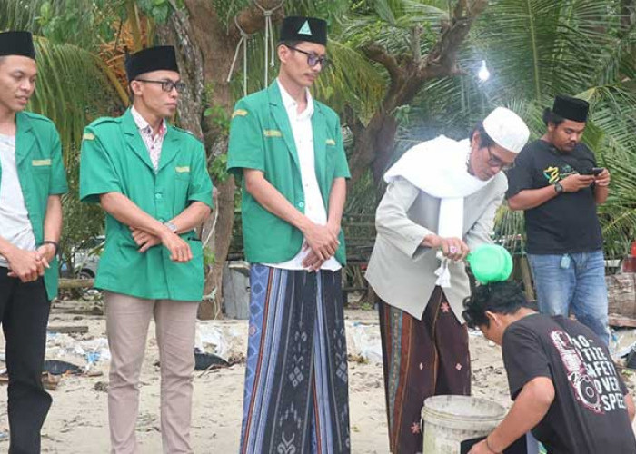 Puluhan Pemuda Belitung Dibaiat Jadi anggota GP Ansor dan Banser, Siap Menjaga NKRI 