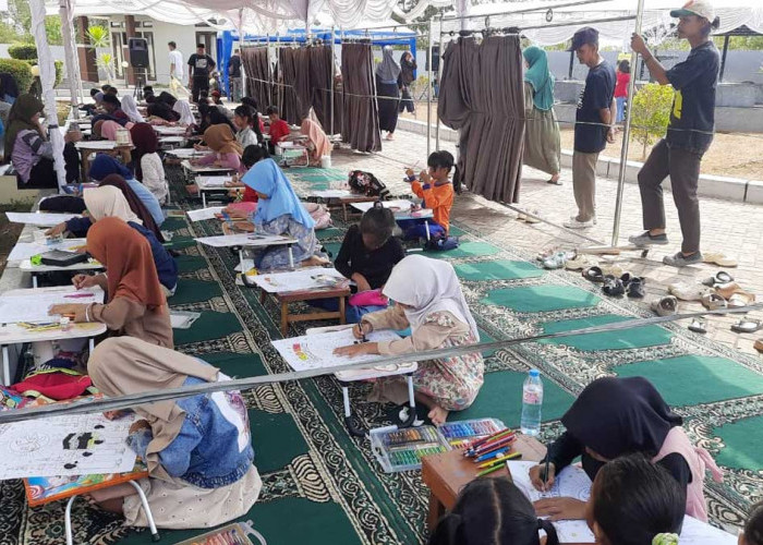121 Pelajar Beltim Ikuti Lomba Kaligrafi dan Mewarnai di Selingsing, Ini Daftar Juara