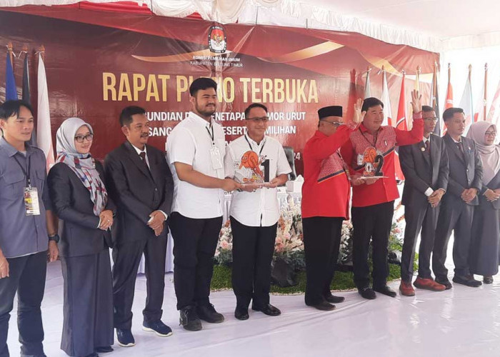 Resmi! KPU Beltim Tetapkan Nomor Urut Pasangan Calon Bupati Pilkada 2024