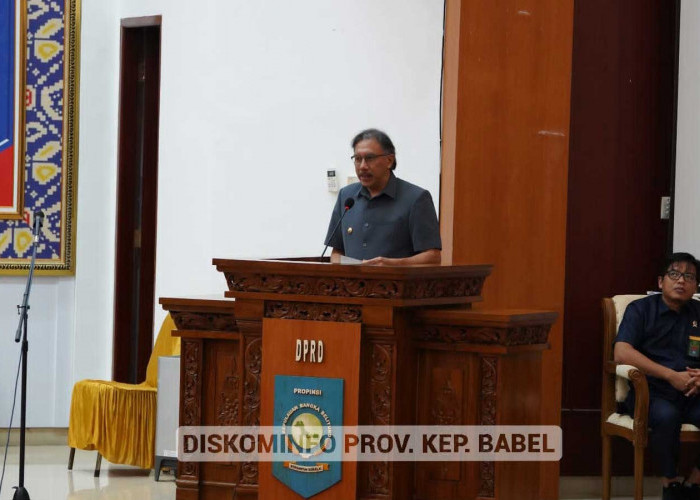 Pj Gubernur Ridwan Djamaluddin  Terima Rekomendasi Pansus DPRD Babel