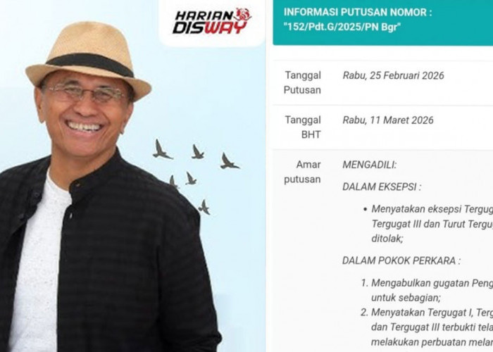 Dahlan Iskan Sah Pemilik Radar Bogor Usai Menang Gugatan Lawan Jawapos