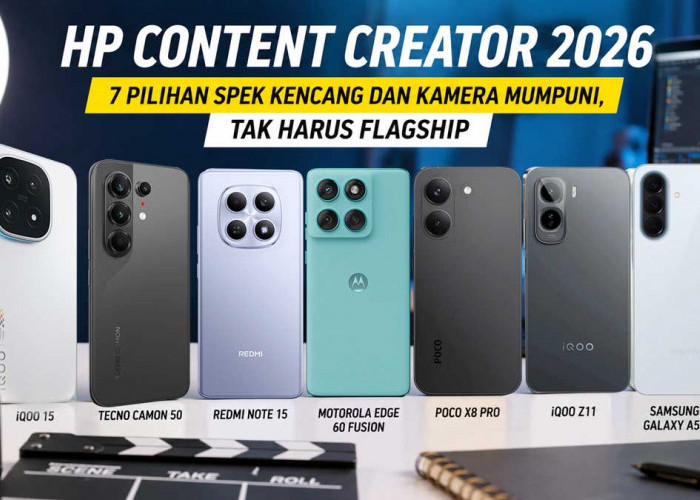 HP Content Creator 2026: 7 Pilihan Spek Kencang dan Kamera Mumpuni, Tak Harus Flagship