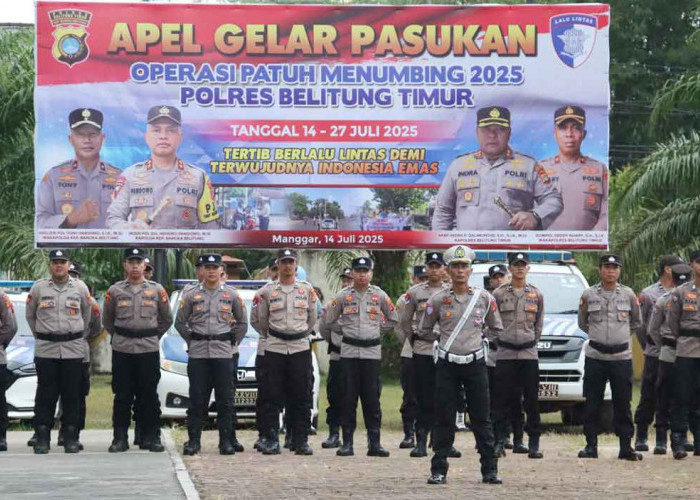 Polres Beltim Gelar Operasi Patuh Menumbing 2025, Ini 7 Pelanggaran yang Jadi Sasaran