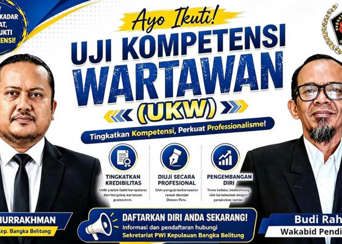 UKW PWI Babel Angkatan XII Dibuka, Pendaftaran Dimulai 18 Agustus 2026