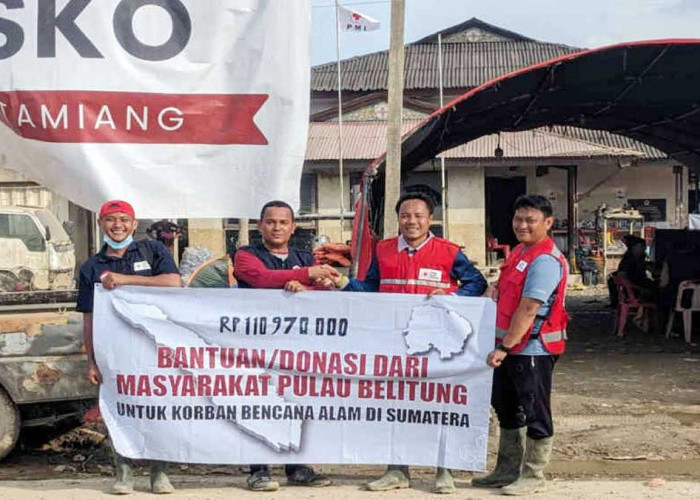 Solidaritas Warga Belitung untuk Korban Bencana Sumatera dan Aceh, PMI Salurkan Donasi Rp110,9 Juta