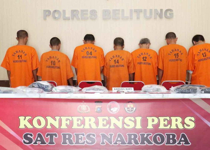 12 Penyalahguna Narkotika Ditangkap Polres Belitung, 5 Jadi Pengedar, 5 Direhabilitasi di RSJ