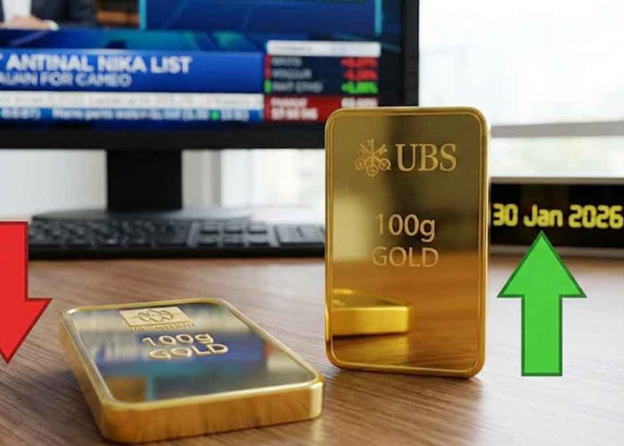 Anomali Harga Emas 30 Januari 2026: Antam Anjlok, Emas UBS di Pegadaian Justru Meroket