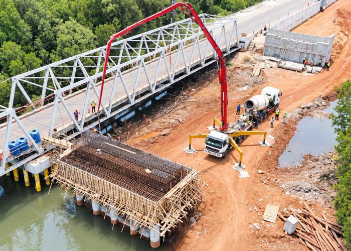 Proyek Jembatan Air Pilang Belitung Masuk Tahun Kedua, Ini Progres Hingga September 2026