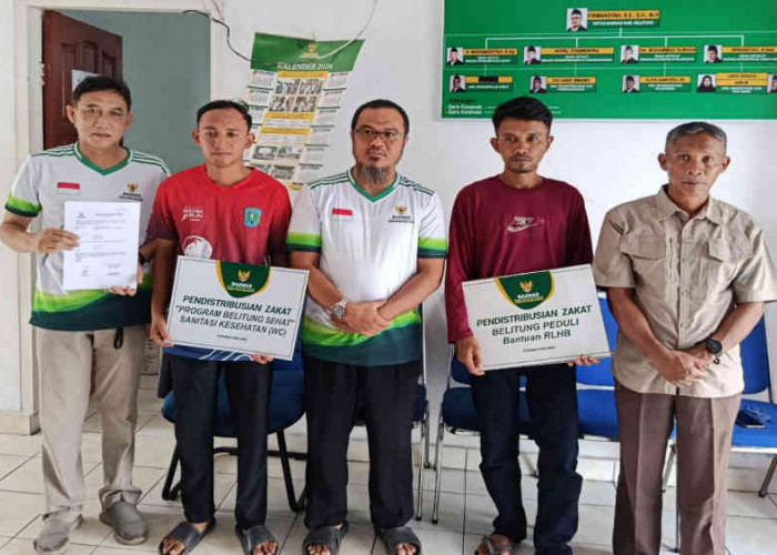 Baznas Belitung Bantu Rumah Layak Huni dan 4 WC untuk Warga Sijuk
