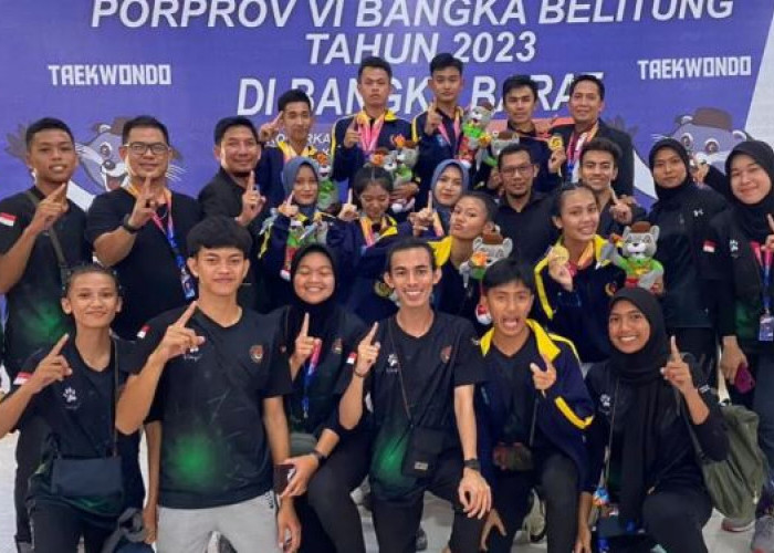 Belitung Melorot, Bangka Tengah Pimpin Perolehan Medali Porprov Babel 2023