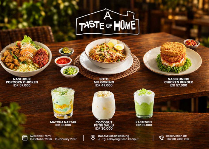 A Taste of Home Dafam Resort Belitung, Menu Lokal dan Camilan Manis Mulai Rp30 Ribu