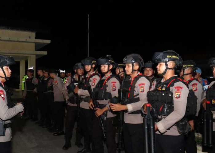Jaga Kamtibmas Tetap Kondusif, Polres Belitung Kerahkan 25 Personel Patroli Gabungan