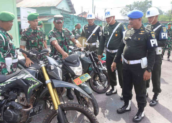 Dansubdenpom Persiapan Belitung Sosialisasikan Operasi Gaktib dan Yustisi Polisi Militer 2023