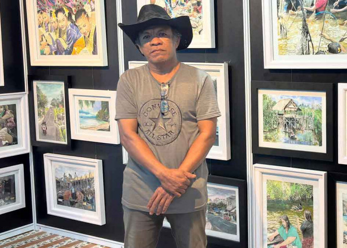 Kisah Juliansyah, Perupa Asal Beltim yang Menemukan Kembali Jiwa Seni Lewat 67 Lukisan Realis