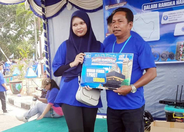 Warga Manggar Kaget Dapat Hadiah Umroh, Demokrat Beltim Bidik 3 Kursi DPRD