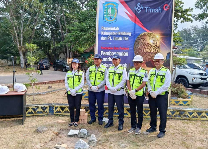 Landmark Sejarah Timah Belitung Mulai Dibangun, Jadi Ikon Baru Tanjungpendam